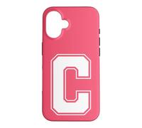 Carcasa para iPhone 16 Letra C Big Bold Capital Varsity Alfabeto Monograma