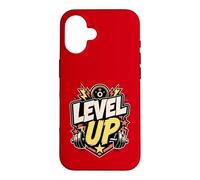 Carcasa para iPhone 16 Level UP | Gimnasio/Sala Fitness Motivación Deportiva