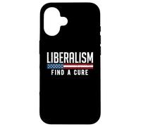 Carcasa para iPhone 16 Liberalismo Encuentra una Cura Divertido Meme Político Humor Gráfico