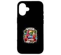 Carcasa para iPhone 16 Libertad Make Viva Cuba Grande Otra Vez Mapa Política Libertad