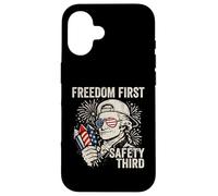 Carcasa para iPhone 16 Libertad Primera Seguridad Tercera Alexander Hamilton 4 de Julio