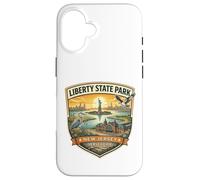 Carcasa para iPhone 16 Liberty State Park New Jersey Ellis Island - Recuerdo novedoso