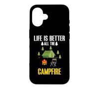 Carcasa para iPhone 16 Life Is Better All The Campfire Camping Camper Adventure