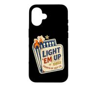 Carcasa para iPhone 16 Light Em Up 4th of Patriotic July Vintage Matchbook USA