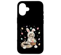 Carcasa para iPhone 16 Lindo Conejo de Pascua con Huevos diseño de Serpiente caprichosa