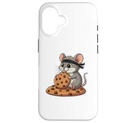 Carcasa para iPhone 16 Lindo diseño de Dibujos Animados de Galletas Ninja Mouse