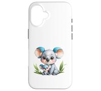Carcasa para iPhone 16 Lindo Koala mamá y bebé Animal ilustración