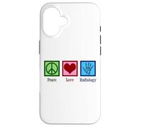 Carcasa para iPhone 16 Lindo Radiólogo Paz Amor Radiología