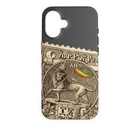Carcasa para iPhone 16 Lion of Judah Vintage Ethiopia Art Selassie Rasta Reggae