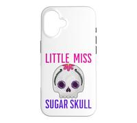 Carcasa para iPhone 16 Little Miss Sugar Skull Divertido Niño Niña Chica Mexicana Diversión