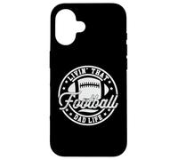 Carcasa para iPhone 16 Living That Football Dad Life Sports Dad Retro Día del Padre
