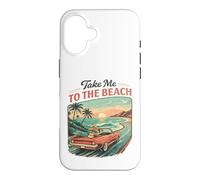 Carcasa para iPhone 16 Llévame a la Playa Retro Sunset Drive