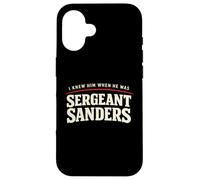Carcasa para iPhone 16 Lo conocí Cuando era el Sargento Sanders Broma Divertida de Kentucky