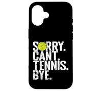 Carcasa para iPhone 16 Lo Siento, no Puedo Tenis Adiós Tenis Humor