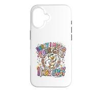 Carcasa para iPhone 16 Lo Siento, perdí tu Llamada Estaba Ocupado Golfing Duck