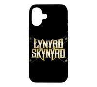 Carcasa para iPhone 16 Logotipo de Lynyrd Skynyrd, Campesino sureño, Vintage, Rock de los 70, Dorado