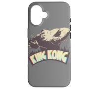 Carcasa para iPhone 16 Logotipo Retro de la película clásica de King Kong Skull Island MonsterVerse