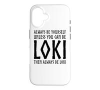 Carcasa para iPhone 16 Loki Mitología Nórdica Pagano Vikingo Trickster Dios Divertido