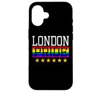 Carcasa para iPhone 16 London Pride England Gay Lesbianas Queer LGBT Rainbow Flag