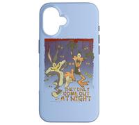 Carcasa para iPhone 16 Looney Tunes Bugs and Daffy The Only Come At Night