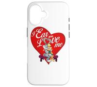 Carcasa para iPhone 16 Looney Tunes Bugs and Lola Ear Love Valentine's Day