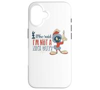 Carcasa para iPhone 16 Looney Tunes Marvin The Martian Not a Nice Guy