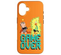 Carcasa para iPhone 16 Looney Tunes Porky and Daffy Game Over