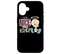 Carcasa para iPhone 16 Looney Tunes Tweety Nice To Be Kind