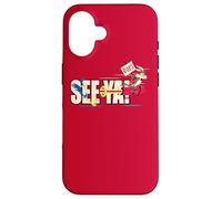Carcasa para iPhone 16 Looney Tunes Wile E. Coyote and Roadrunner See Ya