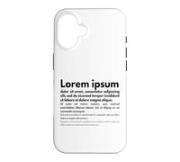 Carcasa para iPhone 16 Lorem Ipsum | Frases en latín, Diseño Gráfico, Edición de Textos