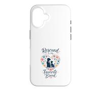 Carcasa para iPhone 16 Los Animales Rescatados Son Mis Favoritos Amante Perros