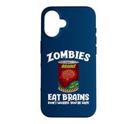Carcasa para iPhone 16 Los Zom omen Cerebros no se preocupan sarcástico Zombie Halloween