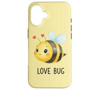 Carcasa para iPhone 16 Love Bug Cute Valentines Bee