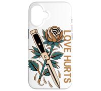 Carcasa para iPhone 16 Love Hurts Rose Switchblade