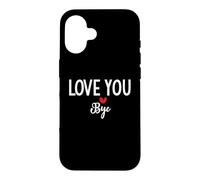 Carcasa para iPhone 16 Love You Bye Sign I Love You Goodbye Mom and Dad Anniversary