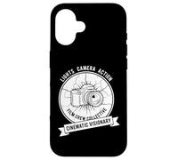 Carcasa para iPhone 16 Luces Cámara Acción Colectivo Cinematográfico Visionario Gráfico