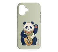 Carcasa para iPhone 16 Lucky Maneki Neko Panda Ukiyo-e Arte Japonés Estética