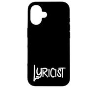 Carcasa para iPhone 16 Lyricist Hip Hop Rap Music Poetry Poem Writer Lyricism MC