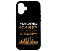 Carcasa para iPhone 16 Madrid España Coordina Diseño de Identidad Minimal City