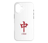 Carcasa para iPhone 16 Mahjong Lovers Crak Red Dragon Símbolo Azulejos Puntos Bam Kung