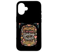 Carcasa para iPhone 16 Mama Is My Name Spoiling Is My Game Día de la Madre
