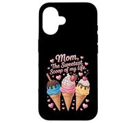 Carcasa para iPhone 16 Mamá La Cucharada Más Dulce De Mi Vida Helado