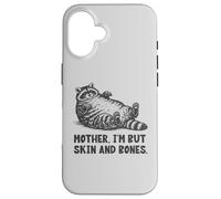 Carcasa para iPhone 16 Mamá Soy Pero Piel y Huesos Divertido Mapache