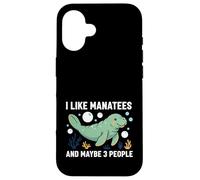 Carcasa para iPhone 16 Manatí Me Gustan los manatíes y quizás Papas flotantes para 3 Personas