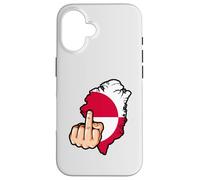 Carcasa para iPhone 16 Manos Fuera del Mapa de Groenlandia, Bandera de Groenlandia, no está