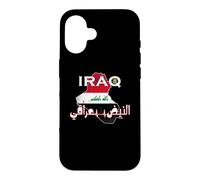 Carcasa para iPhone 16 Mapa de Bandera de Irak Vintage para Amantes iraquíes 2026 Hombres, Mujeres y niños