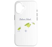 Carcasa para iPhone 16 Mapa Islas Baleares Mallorca Ibiza Menorca Travel