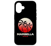 Carcasa para iPhone 16 Marbella España Palmera Andalucía Playa Puesta De Sol Diseño