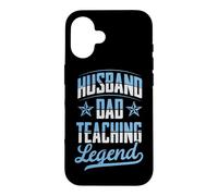 Carcasa para iPhone 16 Marido Papá Enseñando Leyenda Padres Día Maestro