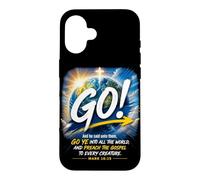 Carcasa para iPhone 16 Mark 16:15 Go Into All The World and Preach The Gospel